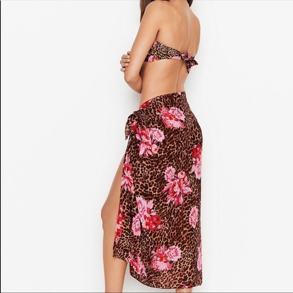 Victoria's Secret Cheetah Peony Sarong Cover - Picture 5 of 9